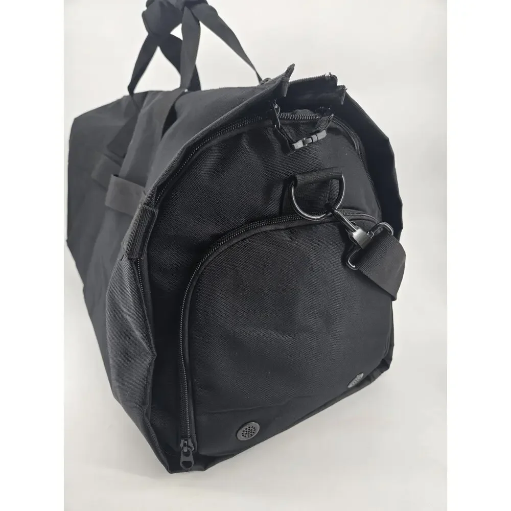 Enzosum Black Convertible Duffle Garment Travel Bag New With Tags